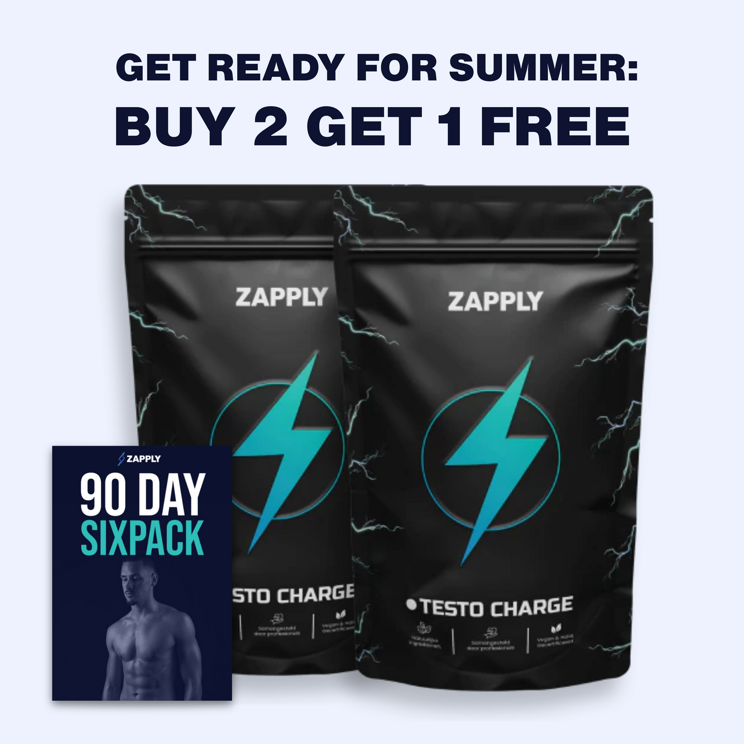 BUY 2 Testo Charge 90 capsules and GET 1 package FREE