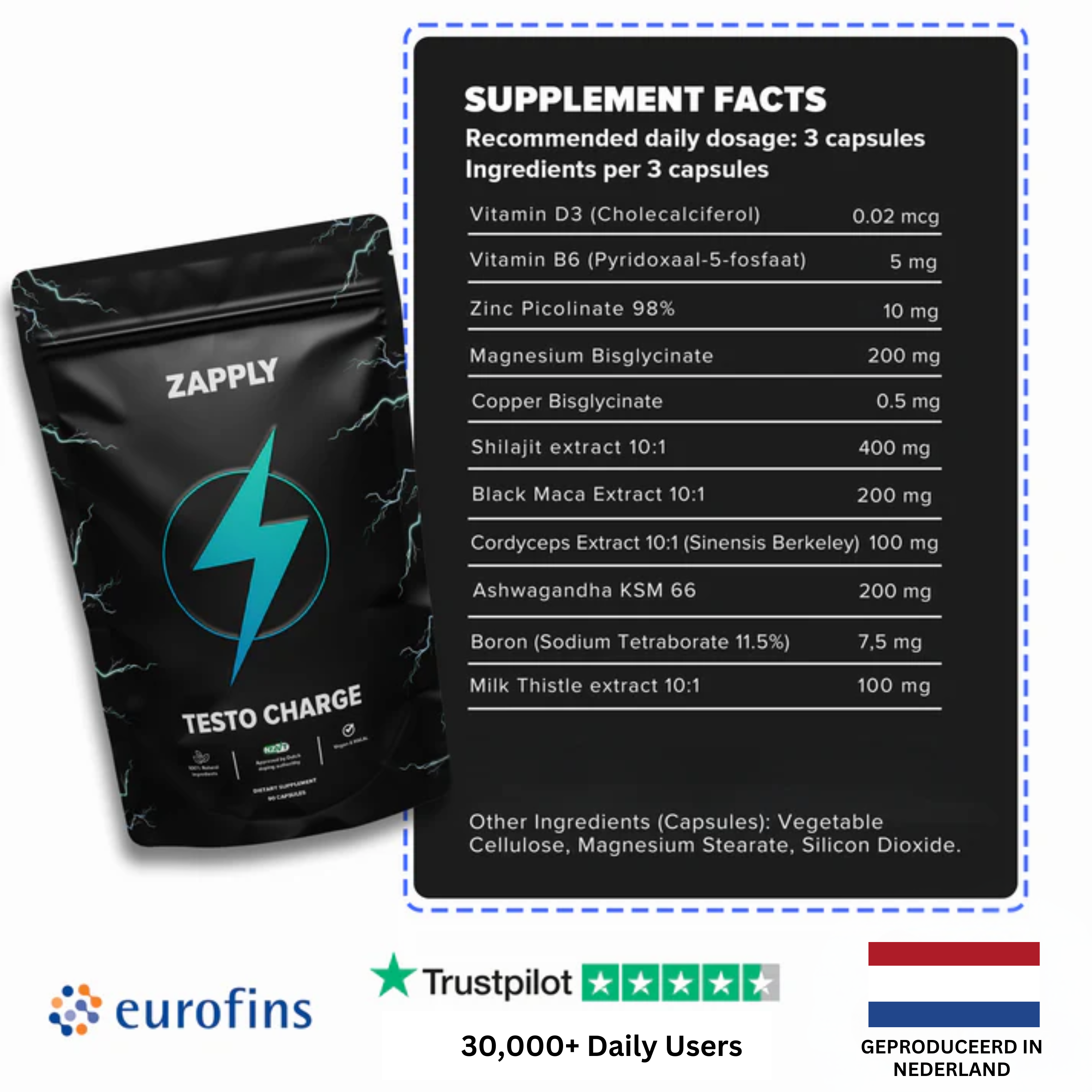 Testo Charge - 90 Capsules + E-BOOK – Zapply WW