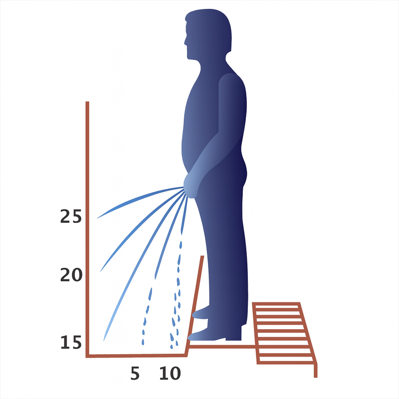 2. A Weak or Interrupted Urine Stream
