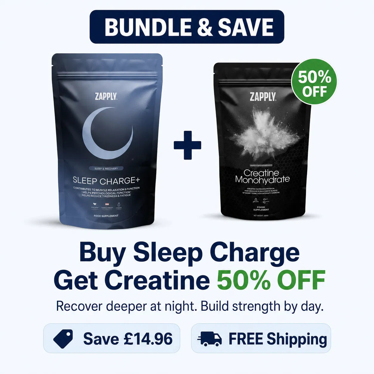 Sleep charge plus created team 50% off.